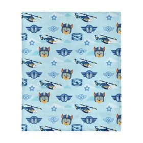 Paw Patrol Chase Rescue Pattern Silk Touch Throw Blanket 60 x 80 inches