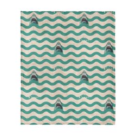 Jaws Psychedelic Sea Silk Touch Throw Blanket 60x80 inches