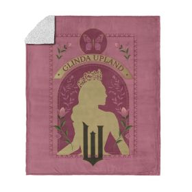 Wicked Glinda Upland Silk Touch Sherpa Throw Blanket 50x60 inches