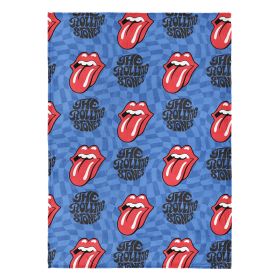 The Rolling Stones Psychedelic Check Silk Touch Throw Blanket 50 x 70 inches